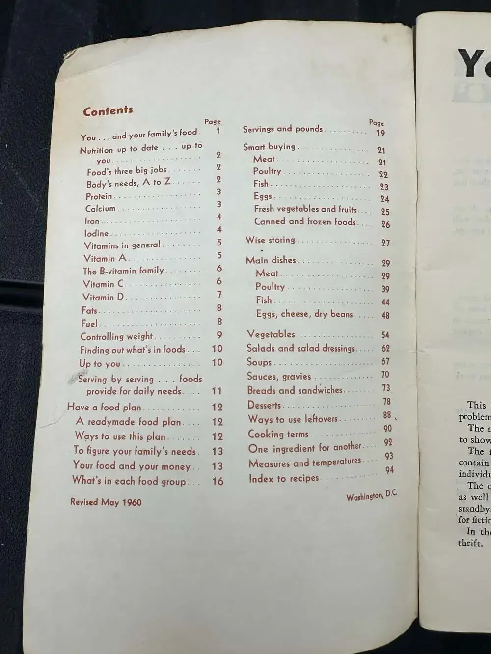 U.S. Department of Agriculture 1962 edition